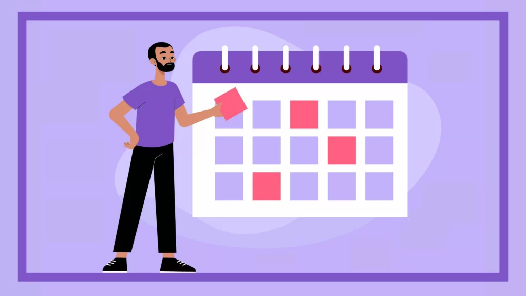 Daily routine planning materials